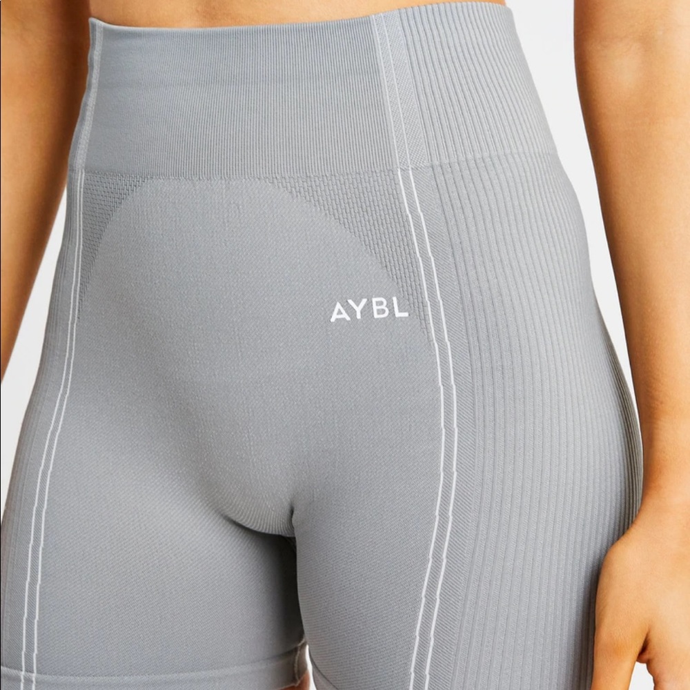 Grey AYBL high waisted shorts, very good quality. Never worn, original packaging